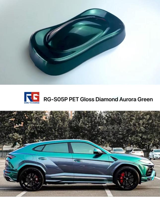 PET Gloss Diamond Aurora Green RG-S05P
