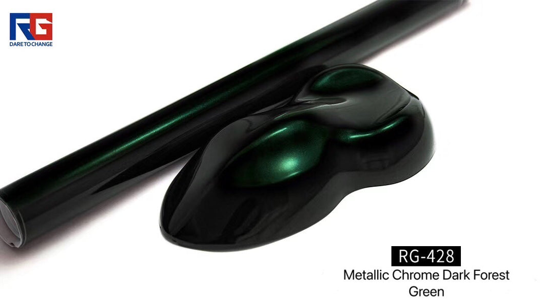 Metallic Chrome Dark Forest Green RG-428